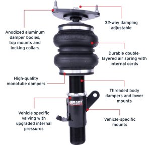 Toyota GR86 Air Suspension Kit - Front - Air Lift - Progressive Rate + Monotube + Adjustable Damping - `22-`25